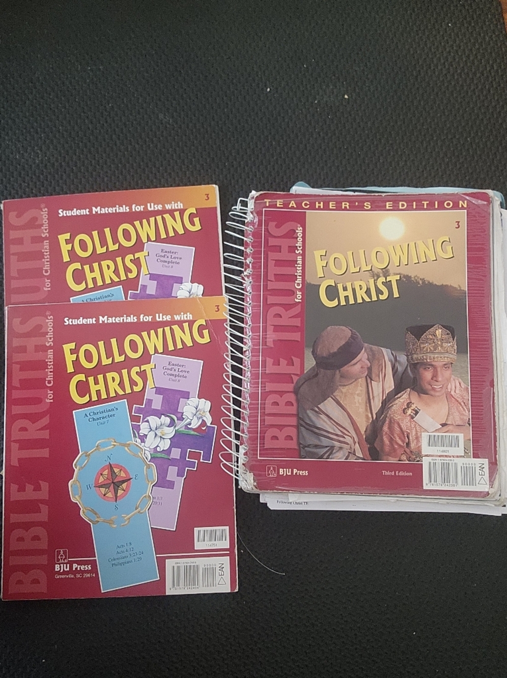 Bible Truths Following Christ Student & Teacher Materials - Red